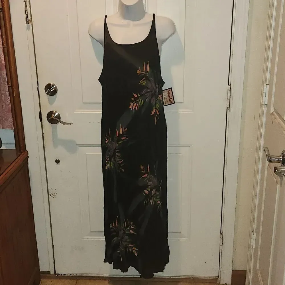 Tropical Batik Vintage Dress O/S NWT